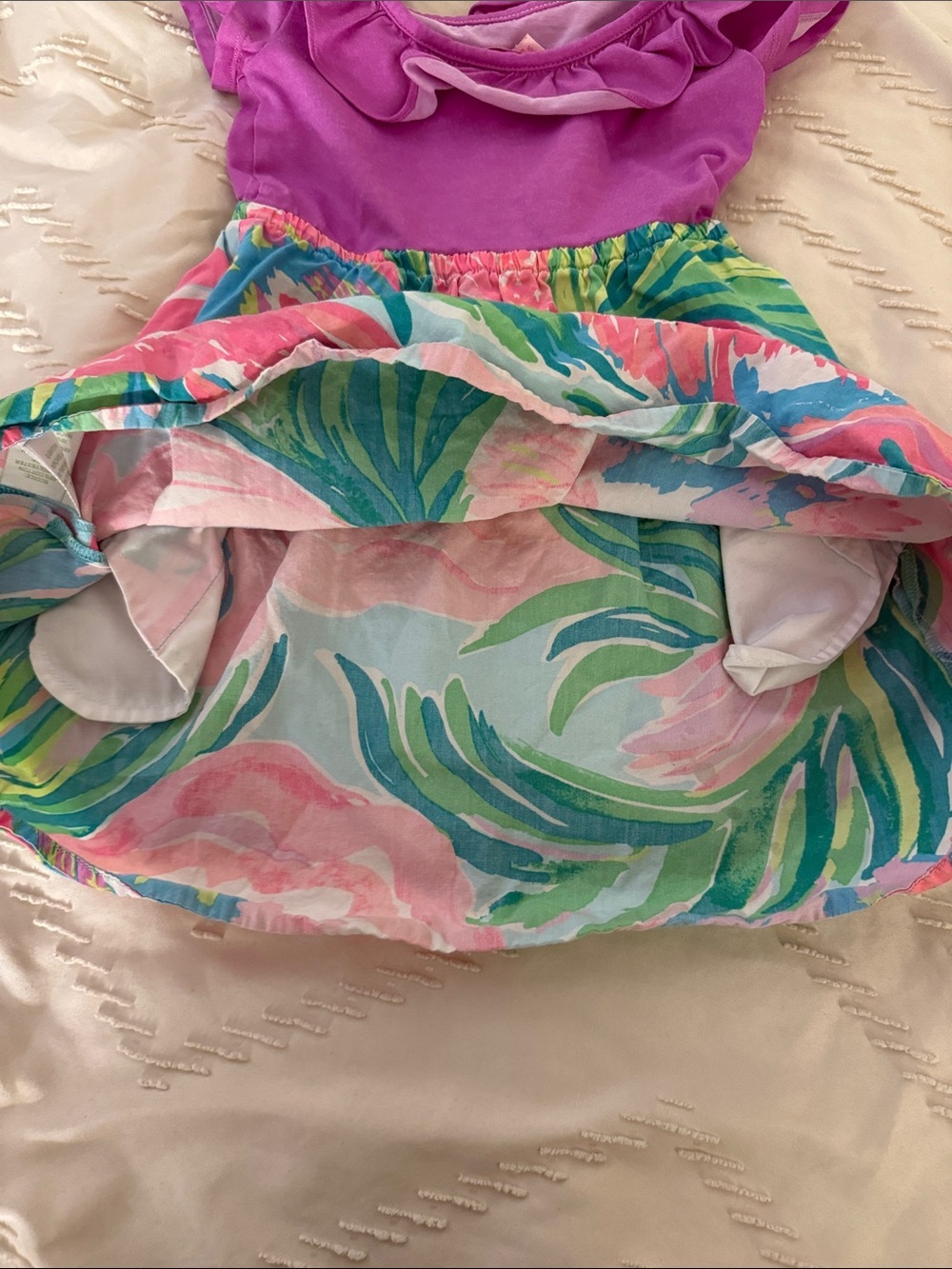 Lilly Pulitzer Purple and Floral Print Sundress - Picture 5 of 7